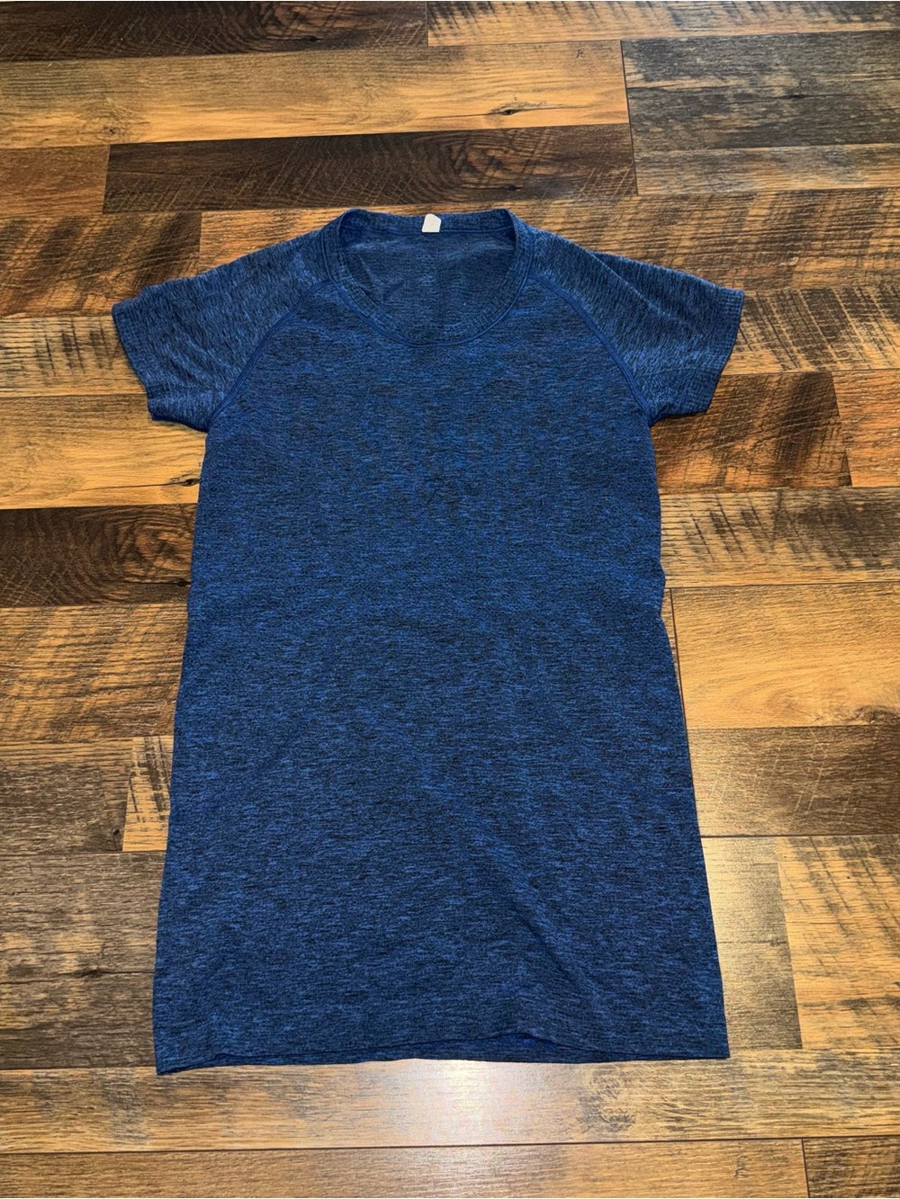 Lululemon Blue Heathered Short Sleeve Swiftly Tech Tee